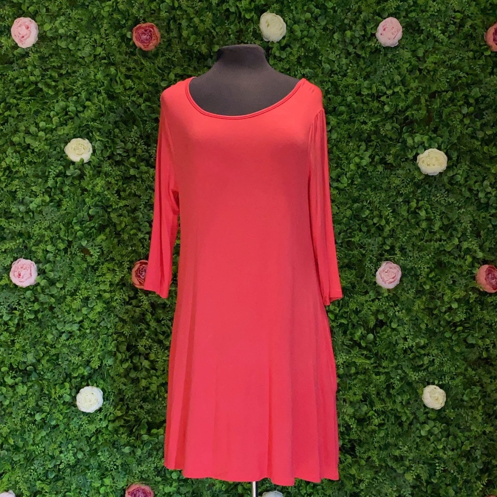 Coral Pocket Dress